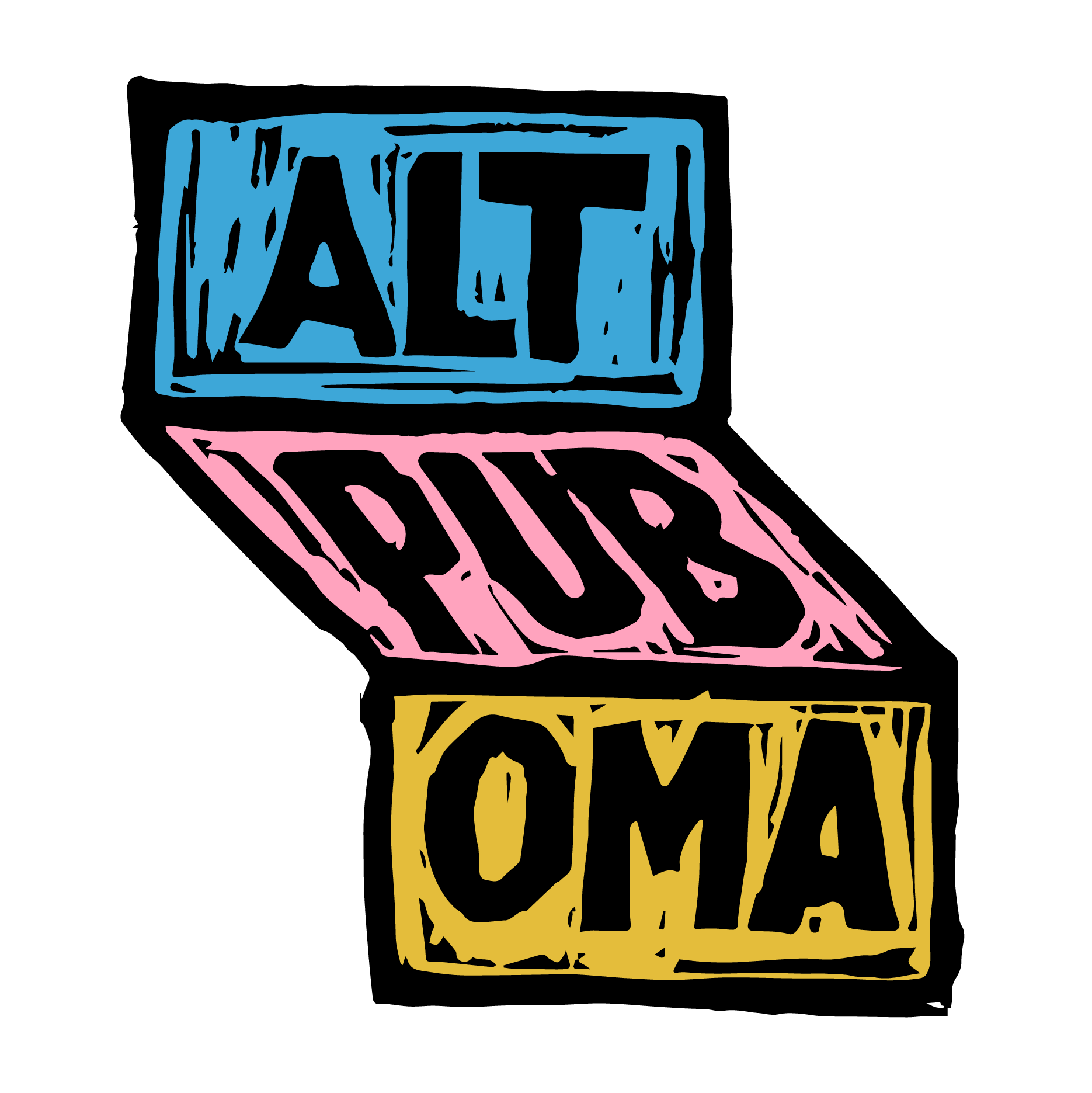 A logo for Alt Pub Omaha