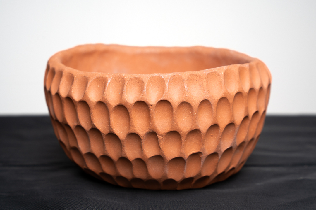 Handbuilding Basics Happenings A Handbuilt Ceramic Bowl With Surface Indentations